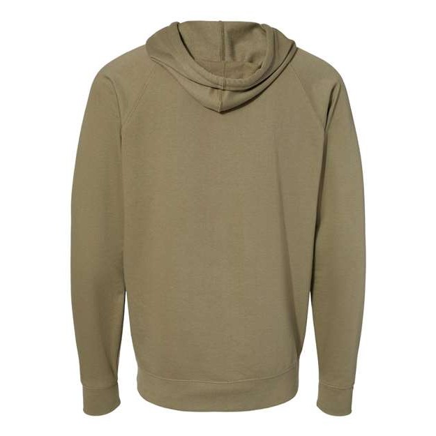 Unisex Icon Lightweight Loopback Terry Full-Zip Hooded Sweatshirt - Thumbnail Image