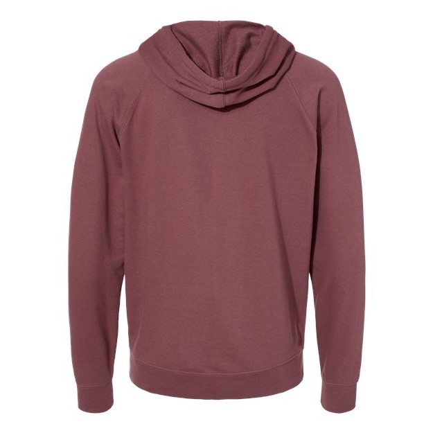 Unisex Icon Lightweight Loopback Terry Full-Zip Hooded Sweatshirt - Thumbnail Image