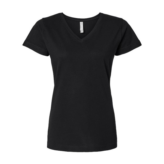 Women's Fine Jersey V-Neck Tee - Thumbnail Image
