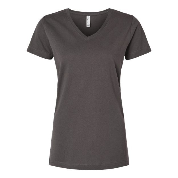 Women's Fine Jersey V-Neck Tee - Thumbnail Image