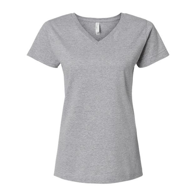 Women's Fine Jersey V-Neck Tee - Thumbnail Image