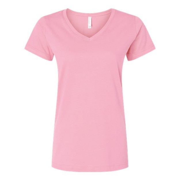 Women's Fine Jersey V-Neck Tee - Thumbnail Image