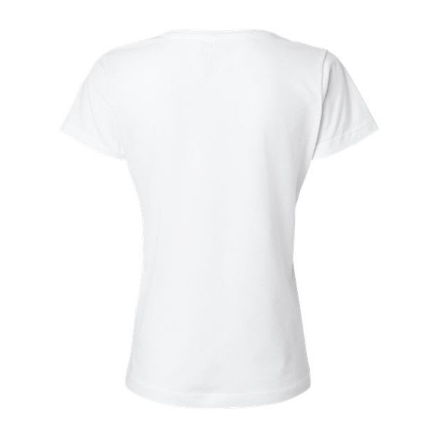 Women's Fine Jersey V-Neck Tee - Thumbnail Image