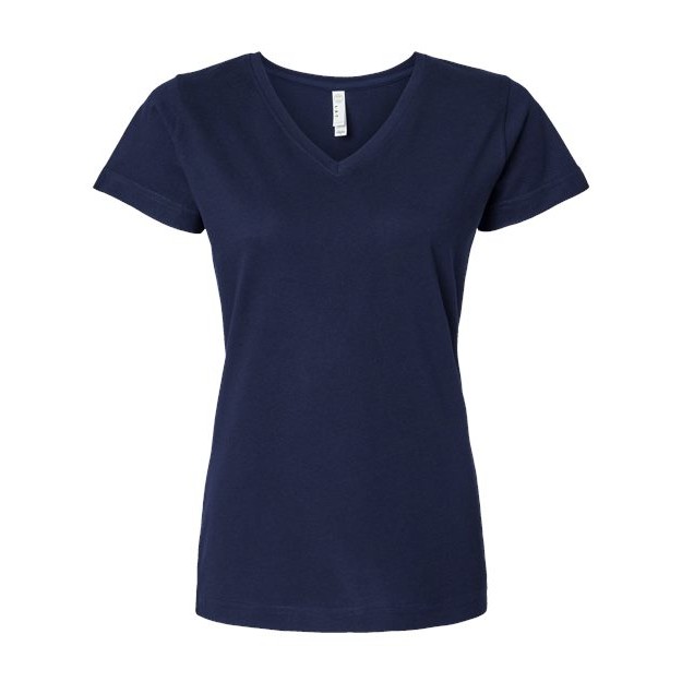 Women's Fine Jersey V-Neck Tee - Thumbnail Image