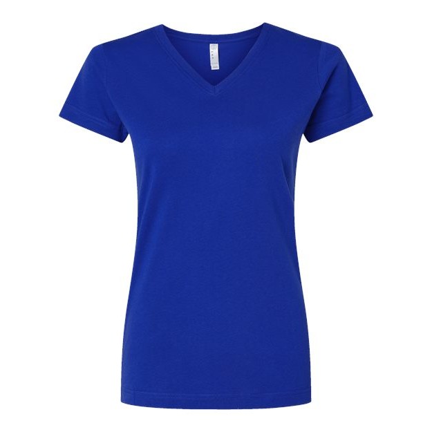 Women's Fine Jersey V-Neck Tee - Thumbnail Image
