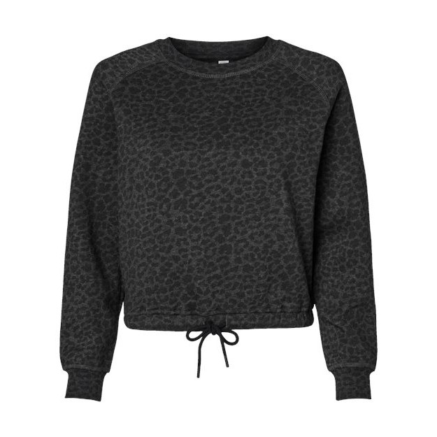 Women's Relaxed 3-End Boxy Fleece Crewneck Sweatshirt - Thumbnail Image