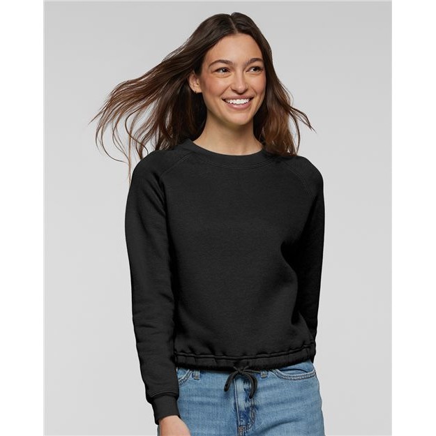 Women's Relaxed 3-End Boxy Fleece Crewneck Sweatshirt - Thumbnail Image