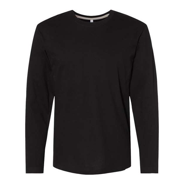 Men's Fine Jersey Long Sleeve Tee - Thumbnail Image