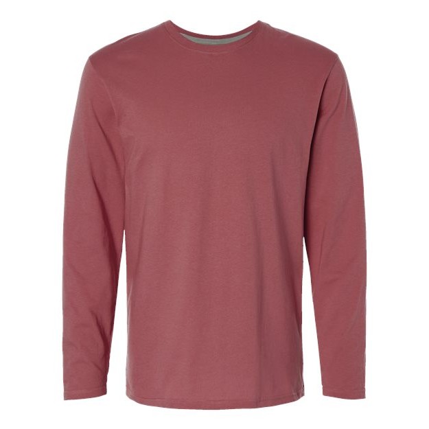 Men's Fine Jersey Long Sleeve Tee - Thumbnail Image