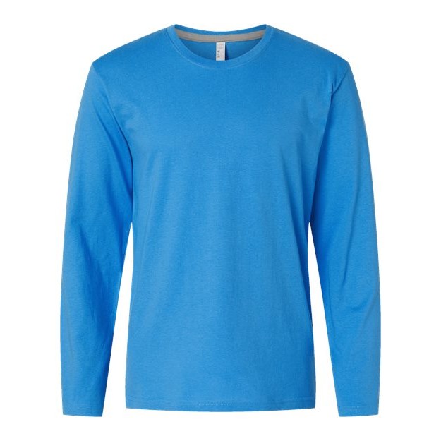Men's Fine Jersey Long Sleeve Tee - Thumbnail Image