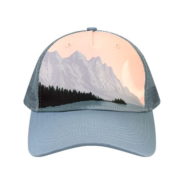 Printed Five-Panel Trucker Cap - Thumbnail Image