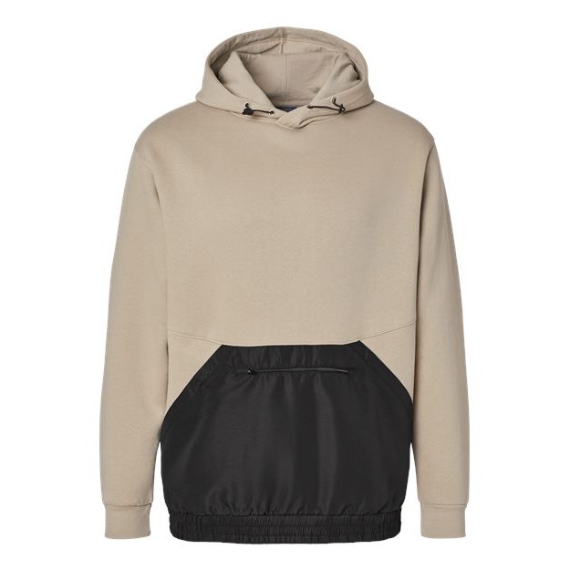 Unisex Mixed Media Hooded Sweatshirt