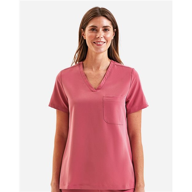 Women's Limitless V-Neck Stretch Scrub Top - Thumbnail Image