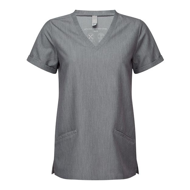 Women's Invincible V-Neck Stretch Scrub Top - Thumbnail Image