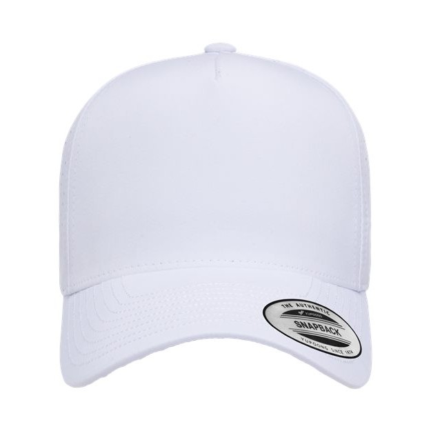 Five-Panel Snapback with Perforated Cap - Thumbnail Image