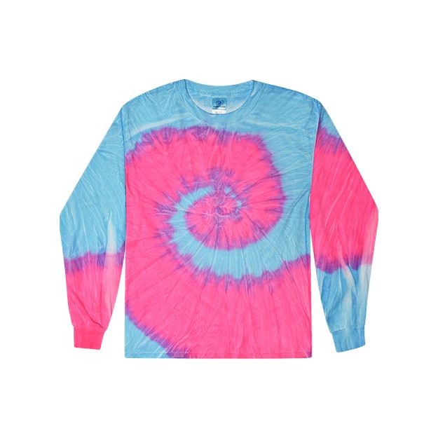 Unisex Tie-Dyed Long Sleeve T-Shirt - Thumbnail Image