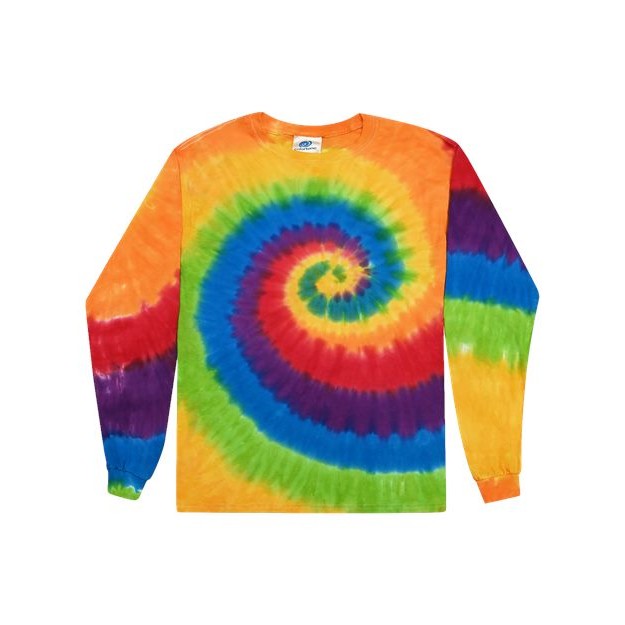 Unisex Tie-Dyed Long Sleeve T-Shirt - Thumbnail Image