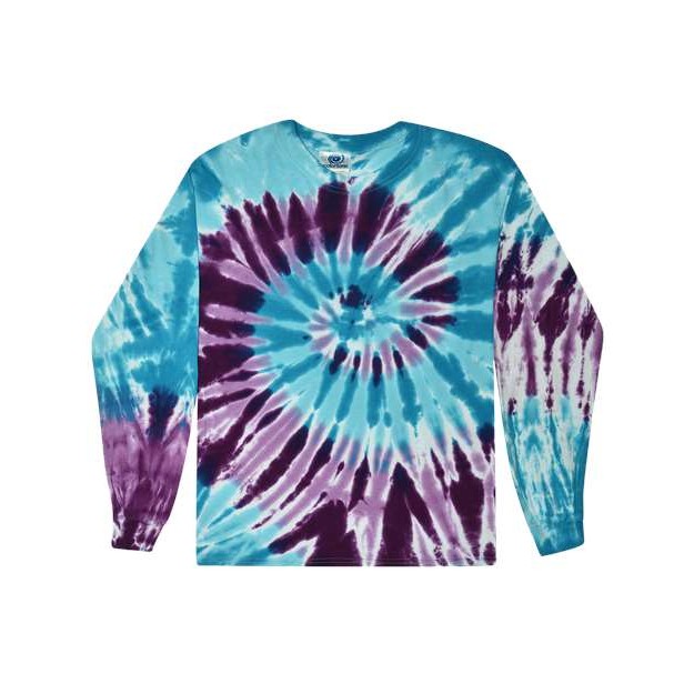 Unisex Tie-Dyed Long Sleeve T-Shirt - Thumbnail Image