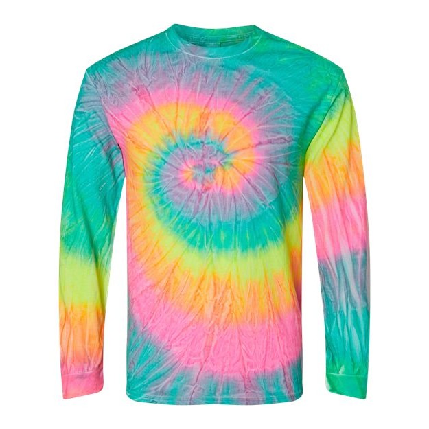 Unisex Tie-Dyed Long Sleeve T-Shirt - Thumbnail Image