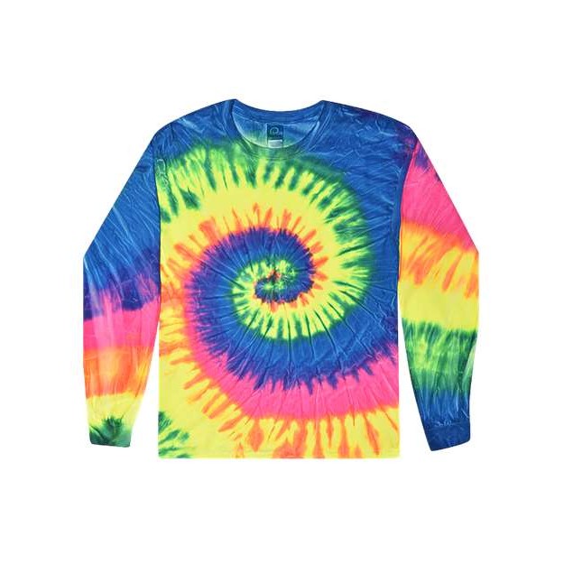 Unisex Tie-Dyed Long Sleeve T-Shirt - Thumbnail Image