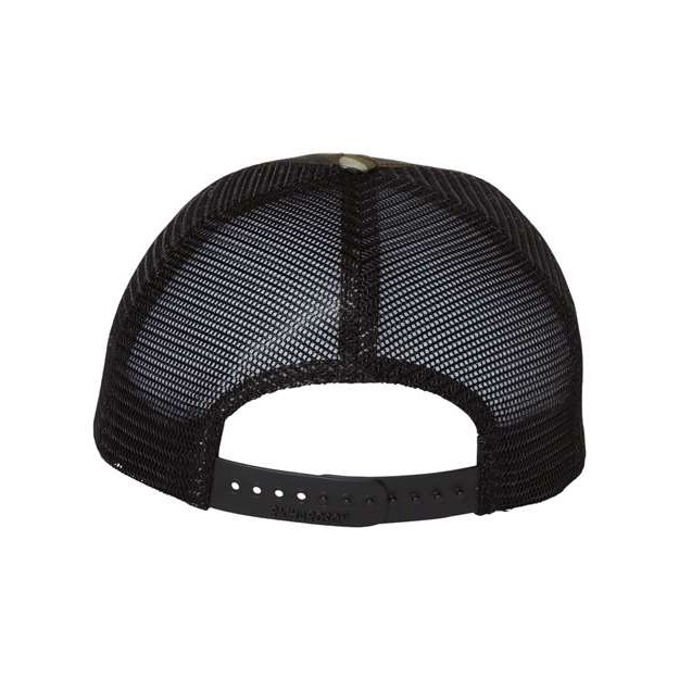 Garment Washed Printed Trucker Cap - Thumbnail Image