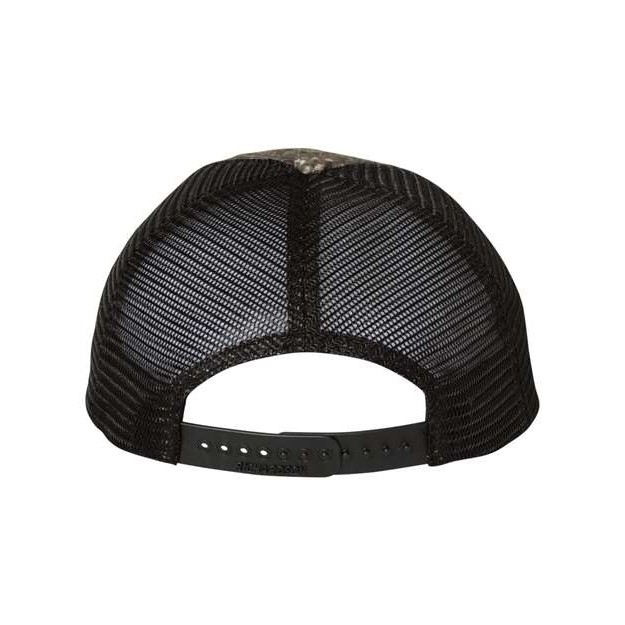 Garment Washed Printed Trucker Cap - Thumbnail Image
