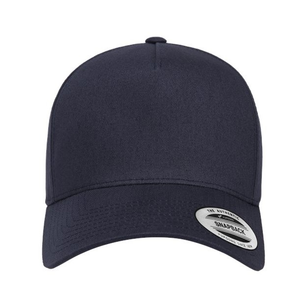 Retro Cotton Blend Snapback Cap - Main Image