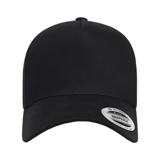 Retro Cotton Blend Snapback Cap - Thumbnail Image