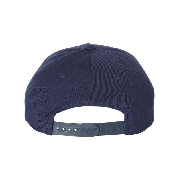 Premium Five-Panel Curved Bill Snapback Cap - Thumbnail Image