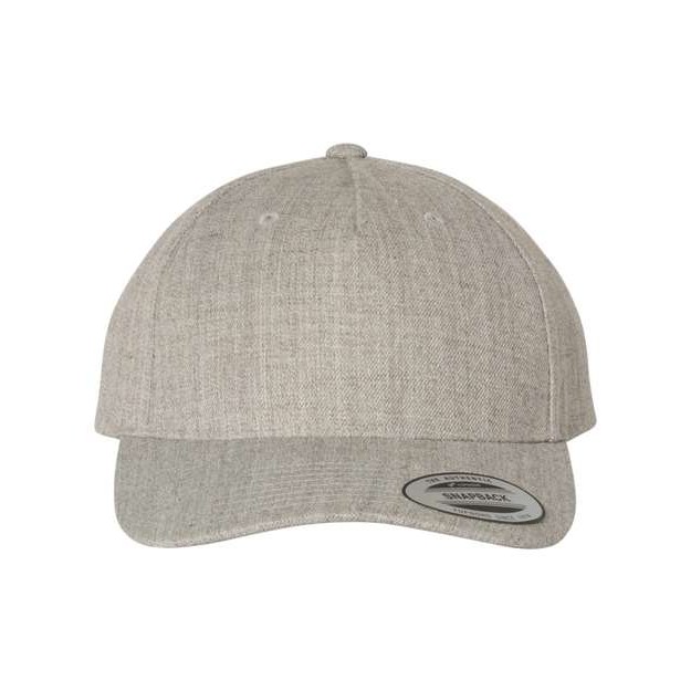 Premium Five-Panel Curved Bill Snapback Cap - Thumbnail Image