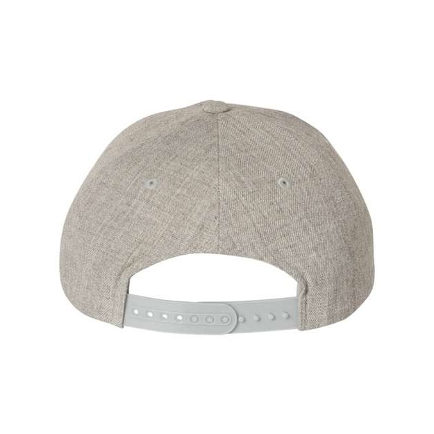 Premium Five-Panel Curved Bill Snapback Cap - Thumbnail Image