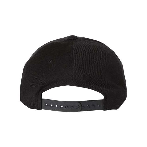 Premium Five-Panel Curved Bill Snapback Cap - Thumbnail Image
