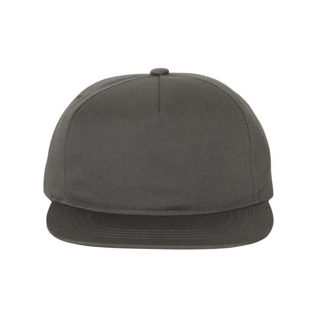 Lightly-Structured Five-Panel Snapback Cap - Main Image
