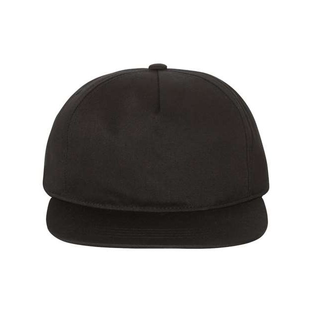 Lightly-Structured Five-Panel Snapback Cap - Thumbnail Image