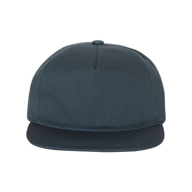 Lightly-Structured Five-Panel Snapback Cap - Thumbnail Image
