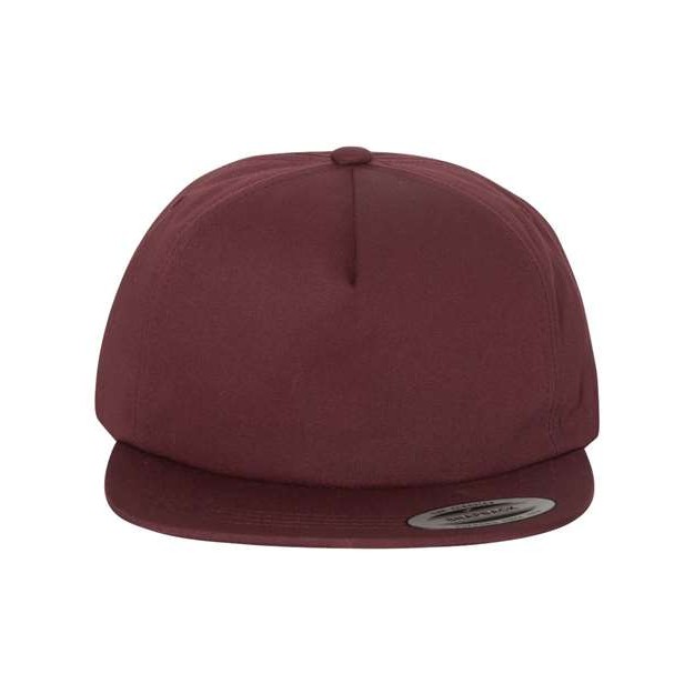 Lightly-Structured Five-Panel Snapback Cap - Thumbnail Image