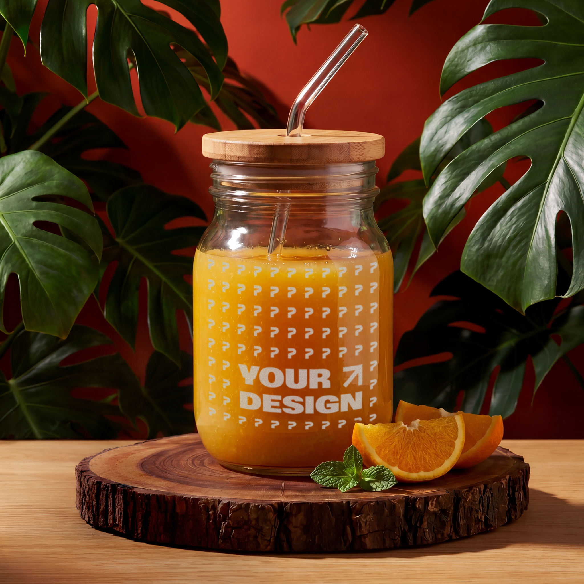Sipper Glass with Straw, 16oz (Engraving)