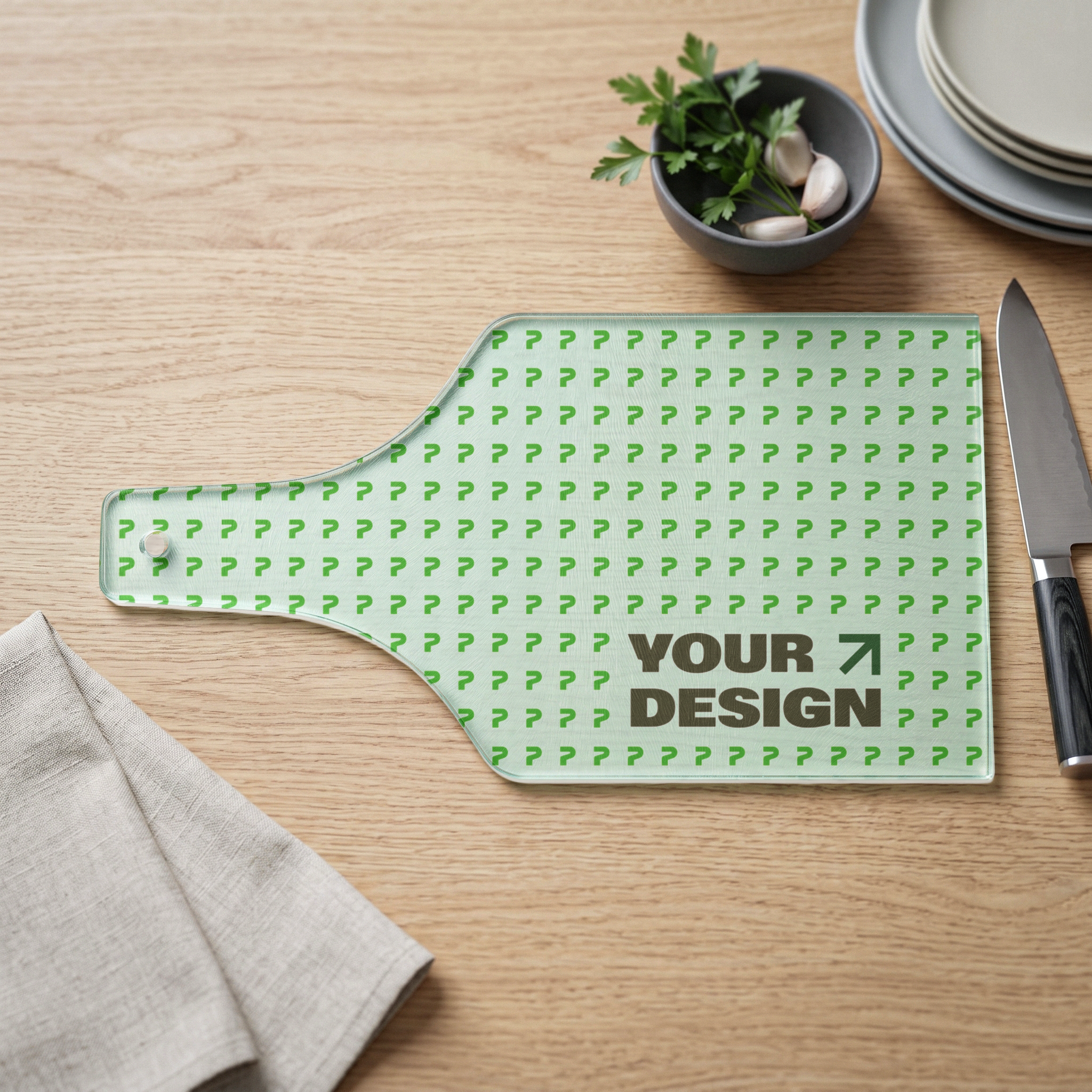 Wine Bottle Shaped Cutting Board - Thumbnail Image