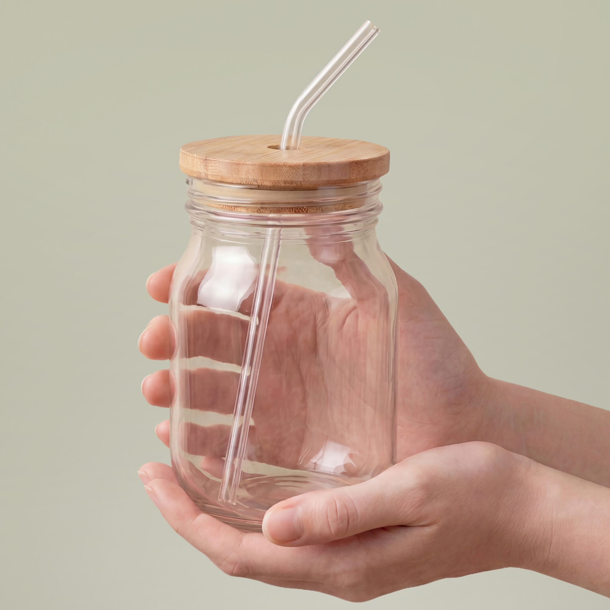 Sipper Glass with Straw, 16oz (Engraving) - Thumbnail Image