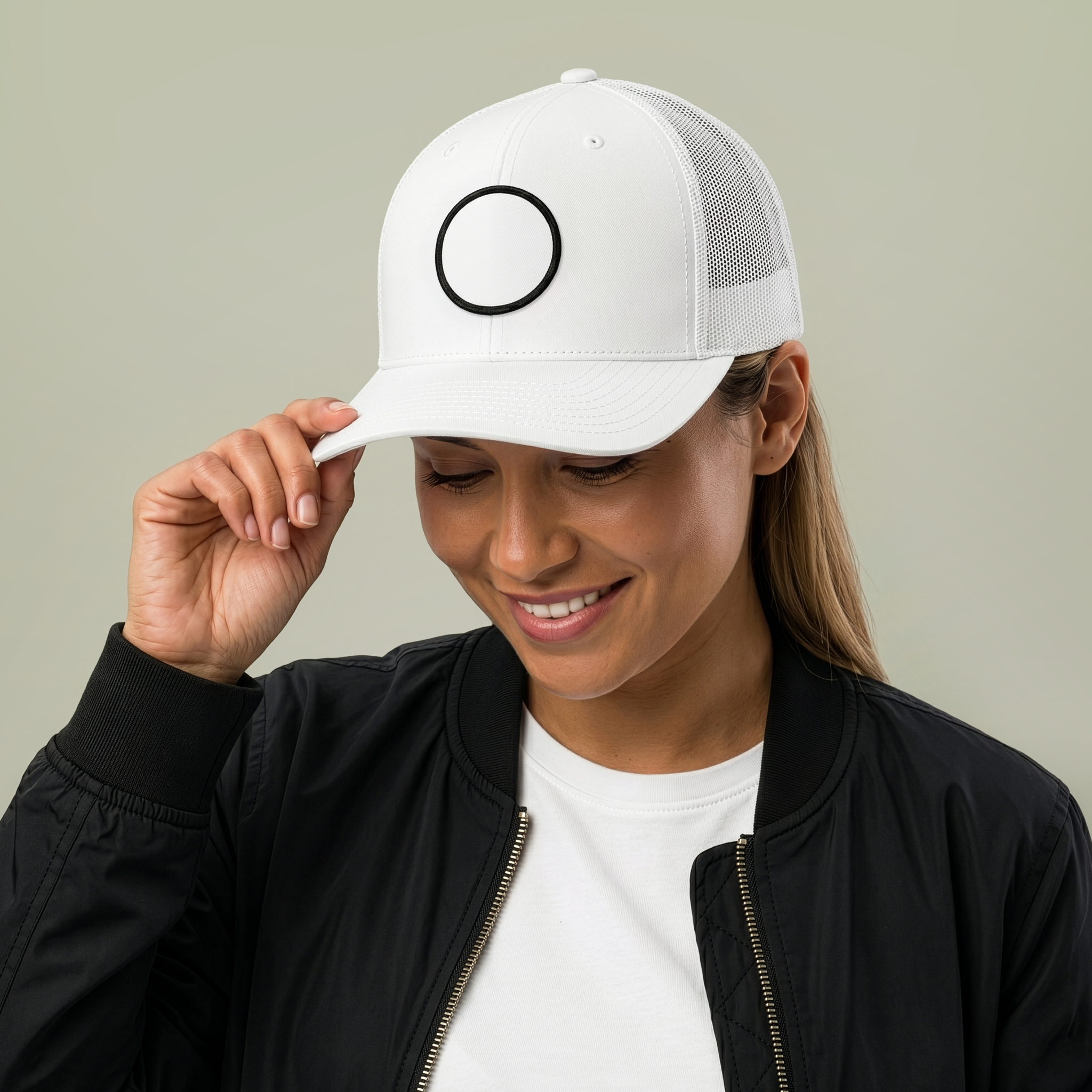Snapback Trucker Cap with Patch (Embroidery) - Main Image