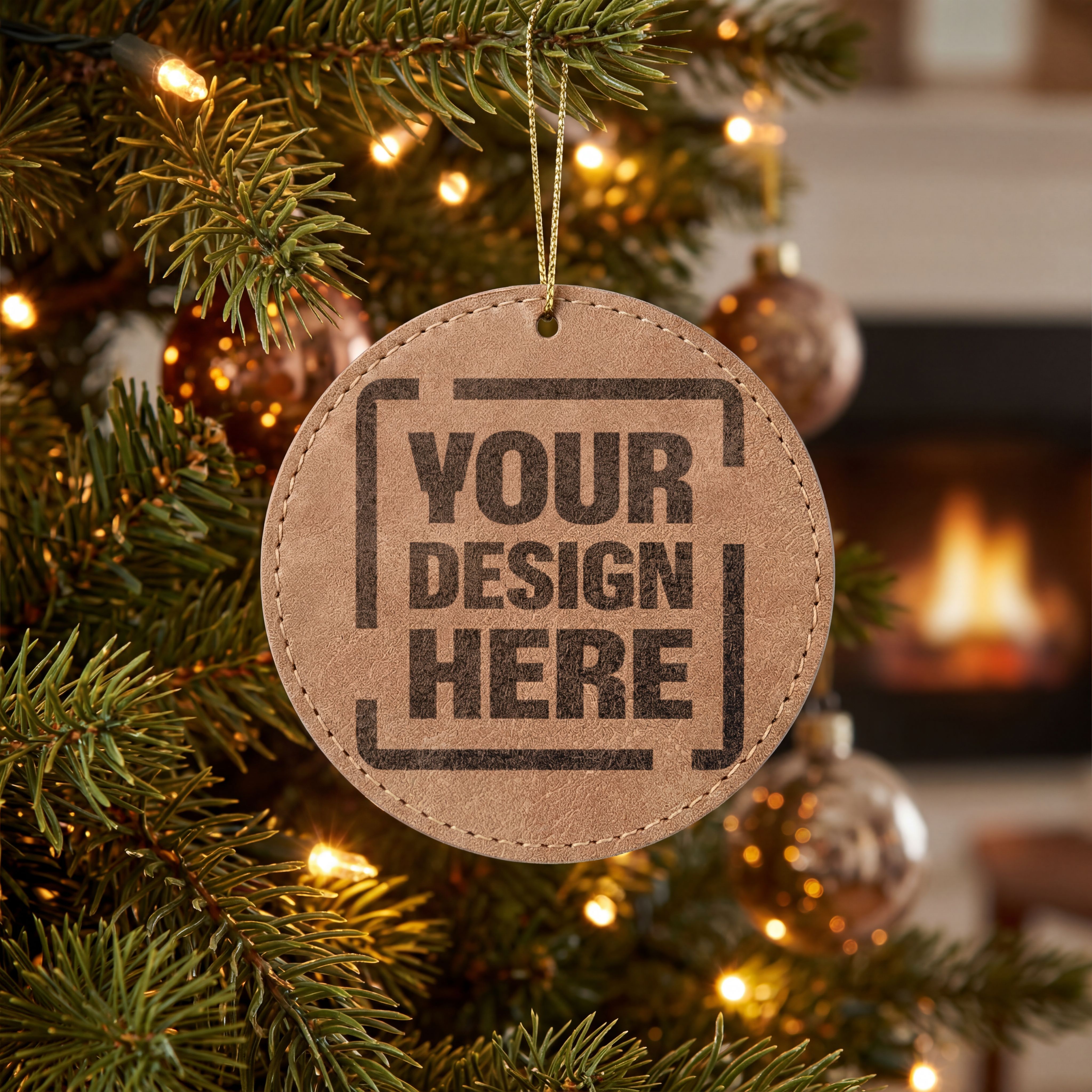 Leatherette Ornament, 3 Shapes (Engraving) - Thumbnail Image