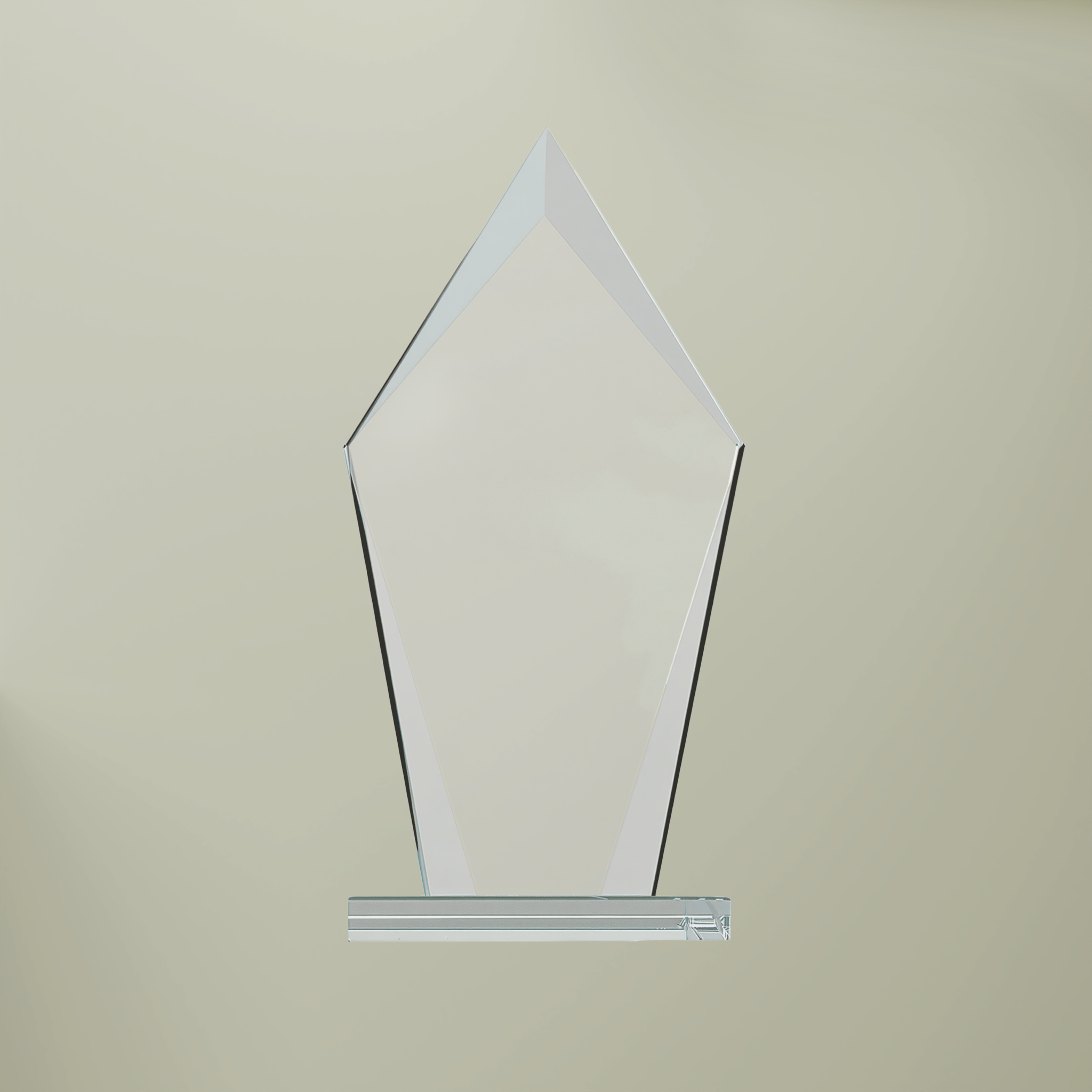 Diamond Shaped Glass Award (Engraving) - Main Image