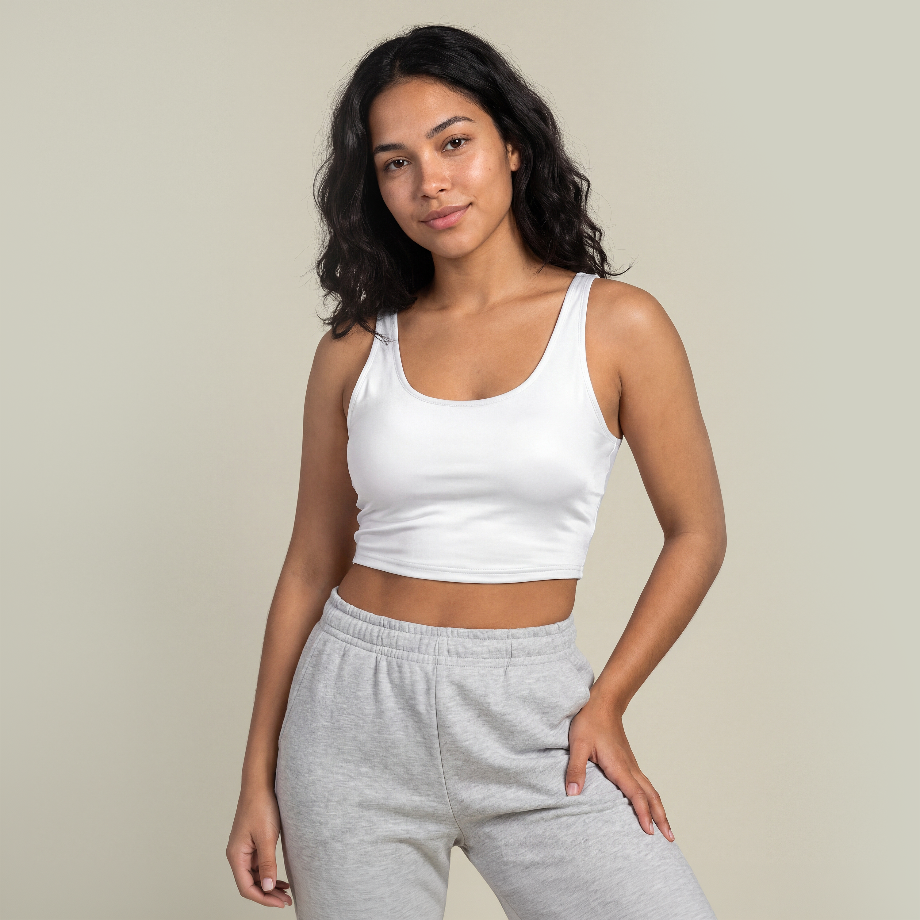 Polyester Sports Bra (AOP) - Main Image