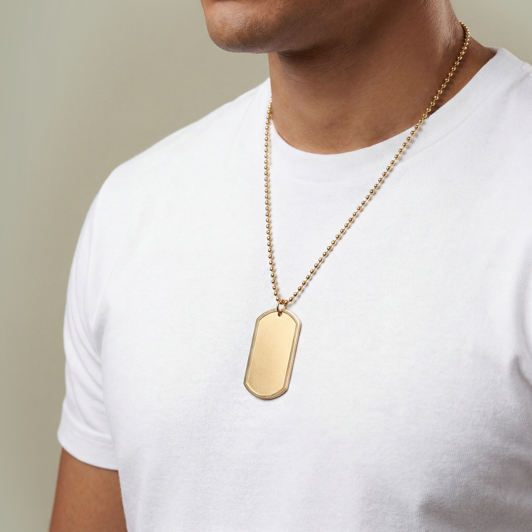 Dog Tag with Chain - Main Image