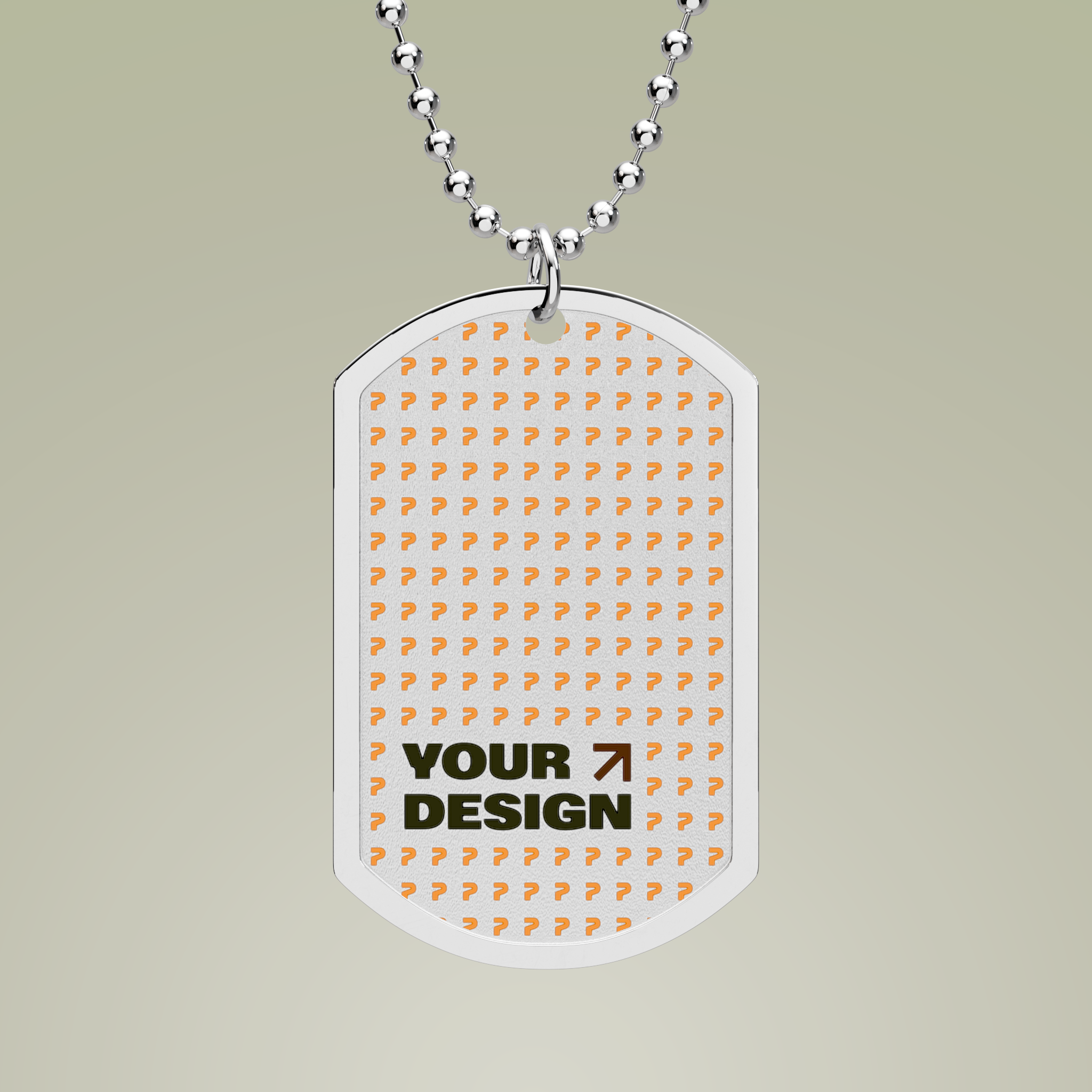 Dog Tag with Chain - Thumbnail Image