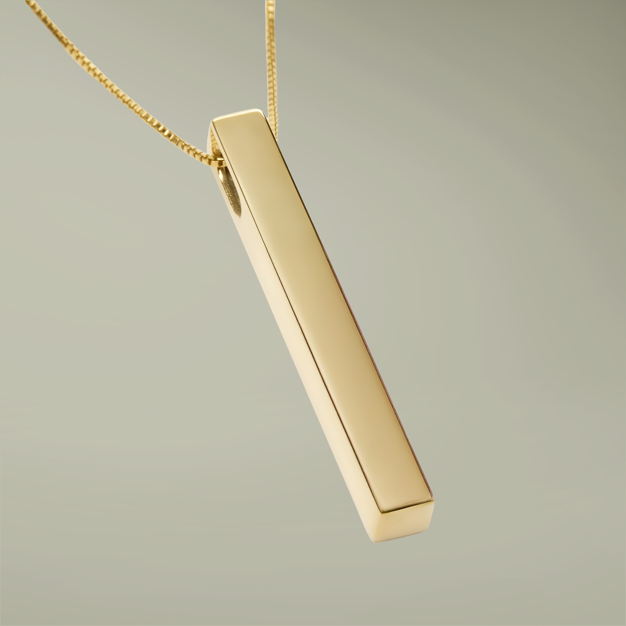 Custom Vertical Name Bar Pendant (Engraving) - Thumbnail Image