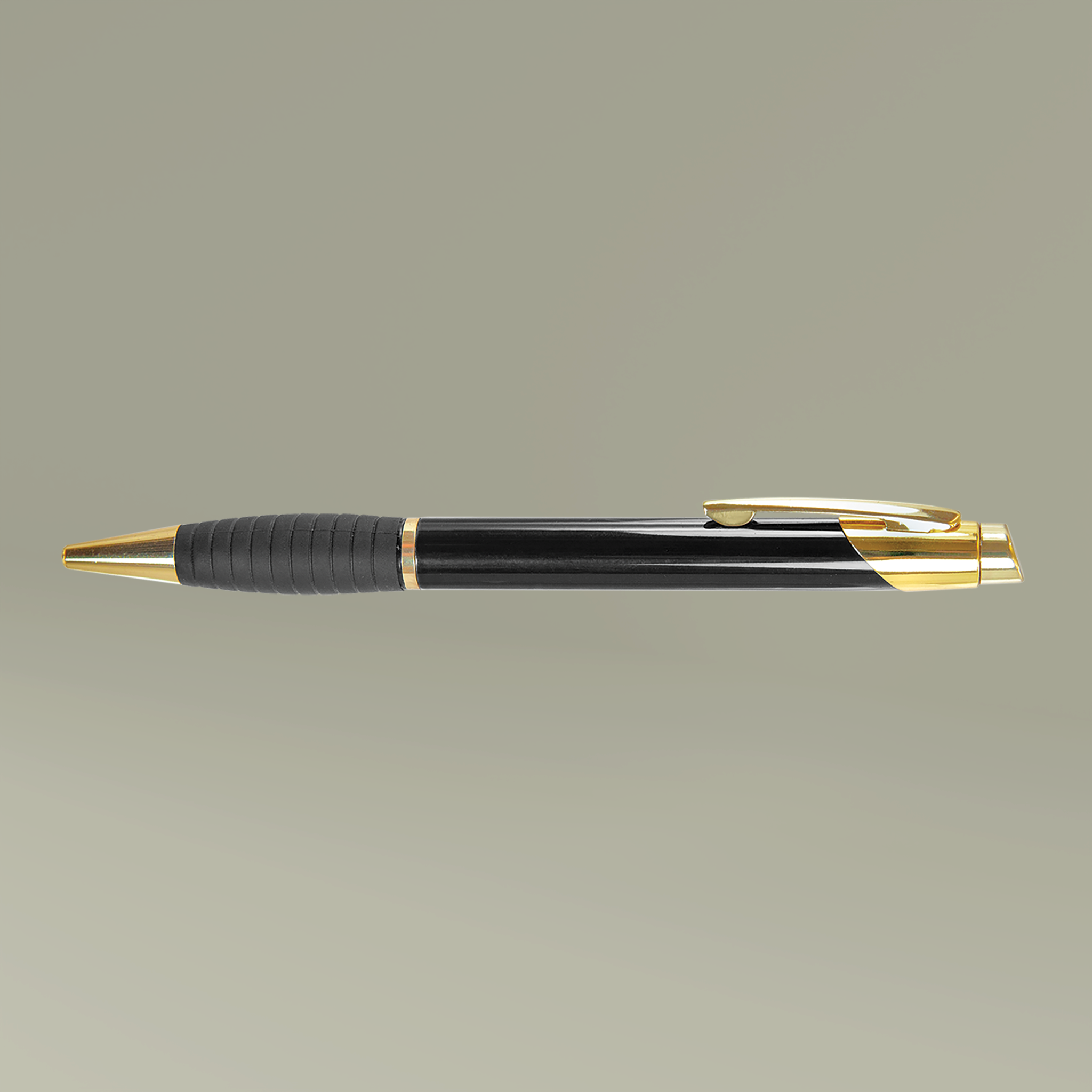 Brass Ballpoint Pen with Gripper (Engraving) - Main Image