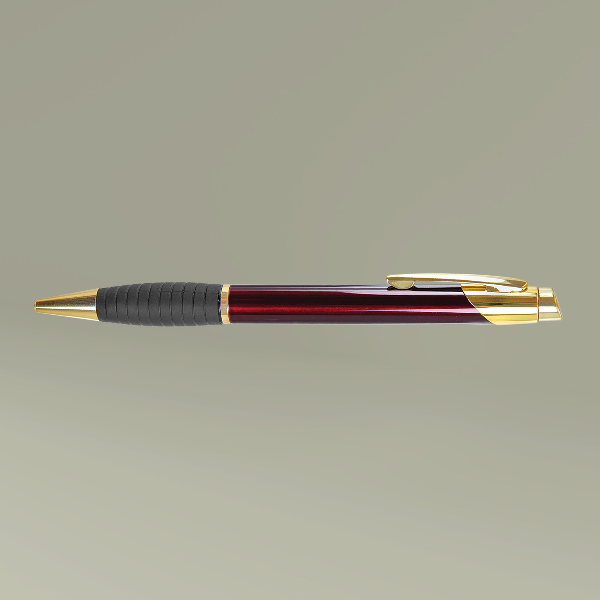 Brass Ballpoint Pen with Gripper (Engraving) - Thumbnail Image