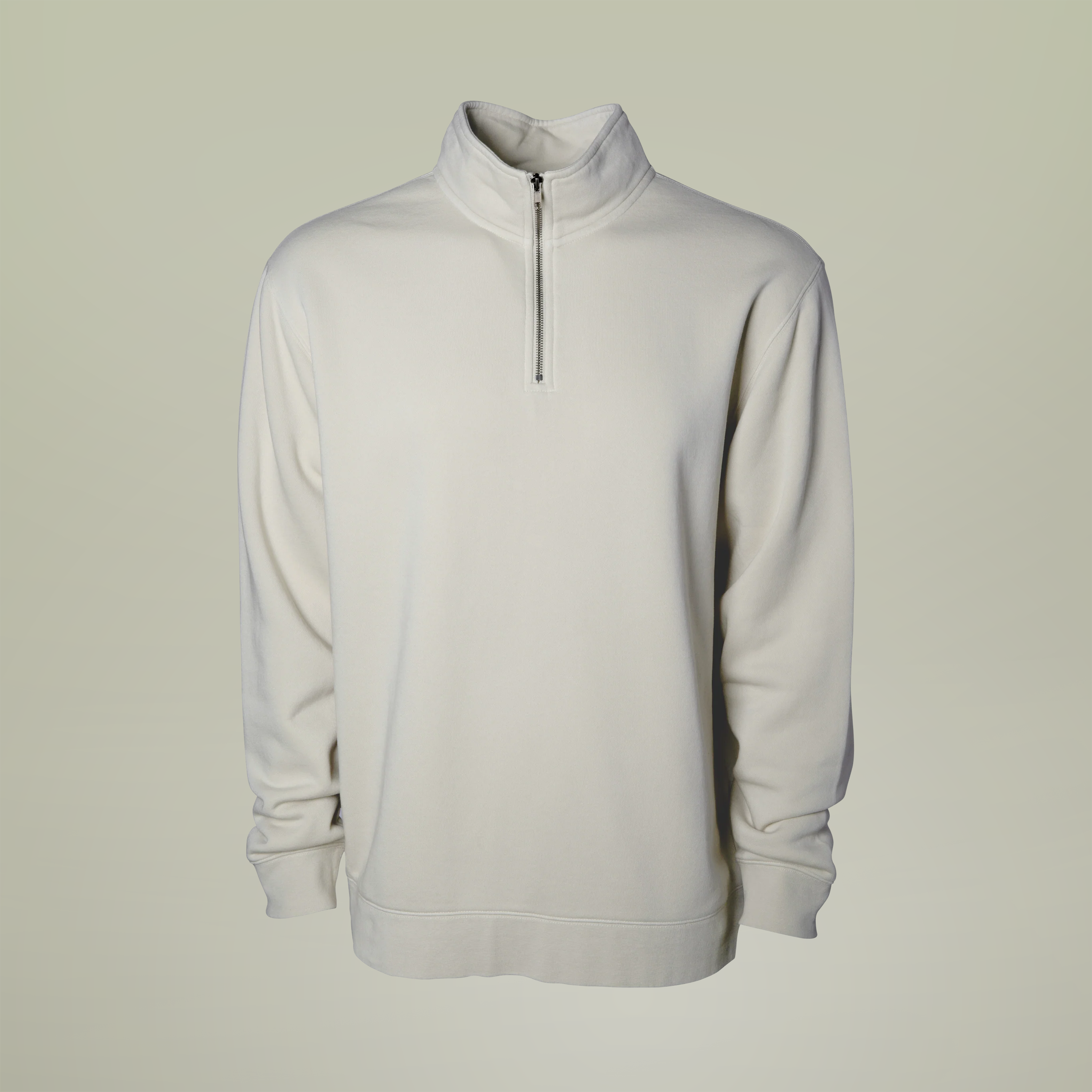 Unisex Pigment-Dyed Quarter-Zip Pullover - Thumbnail Image