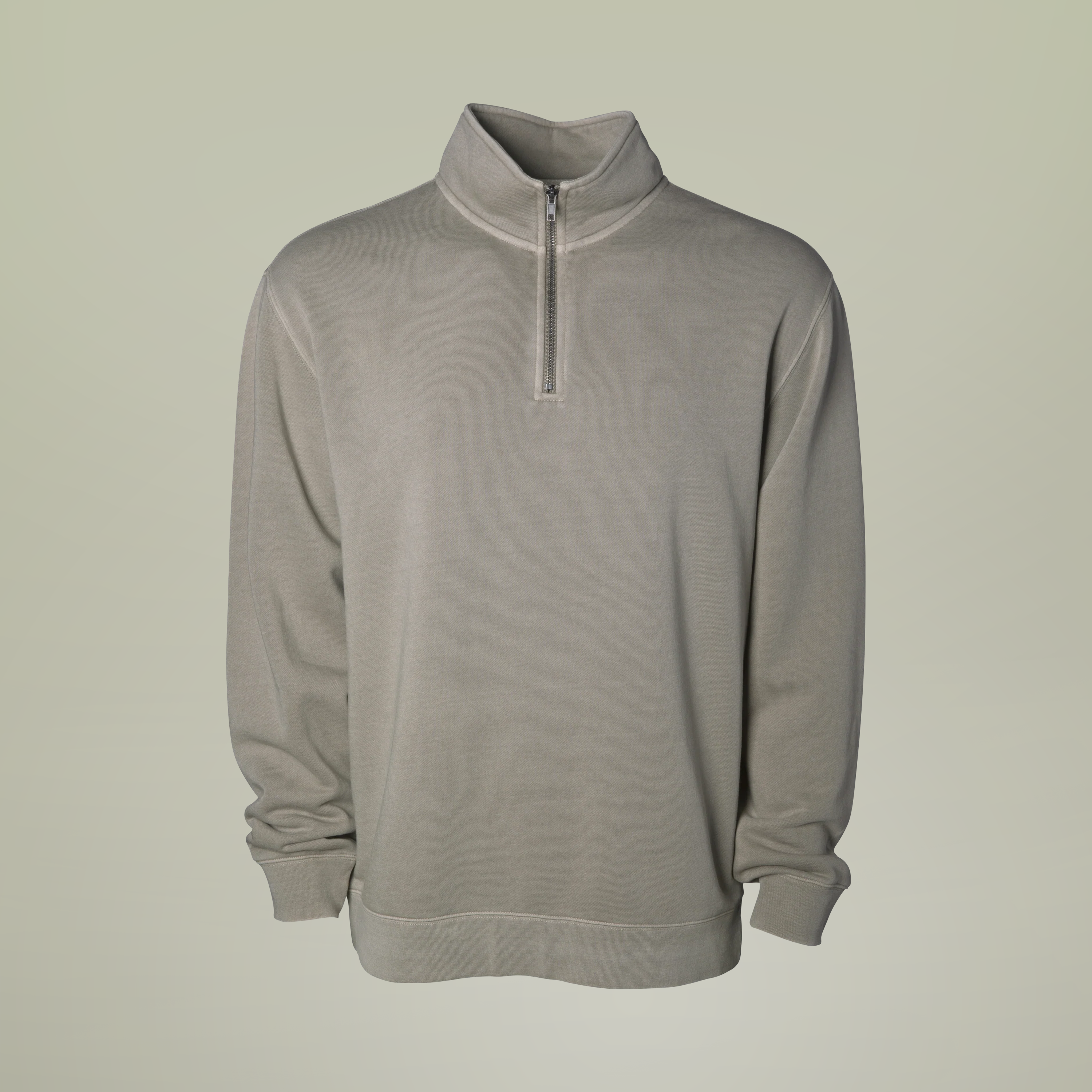 Unisex Pigment-Dyed Quarter-Zip Pullover - Thumbnail Image